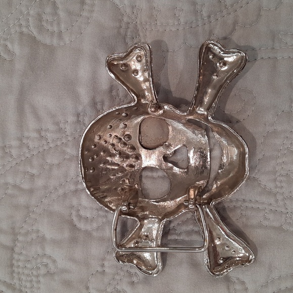 Pink rinestone belt buckle - Picture 2 of 3